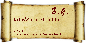 Bajnóczy Gizella névjegykártya